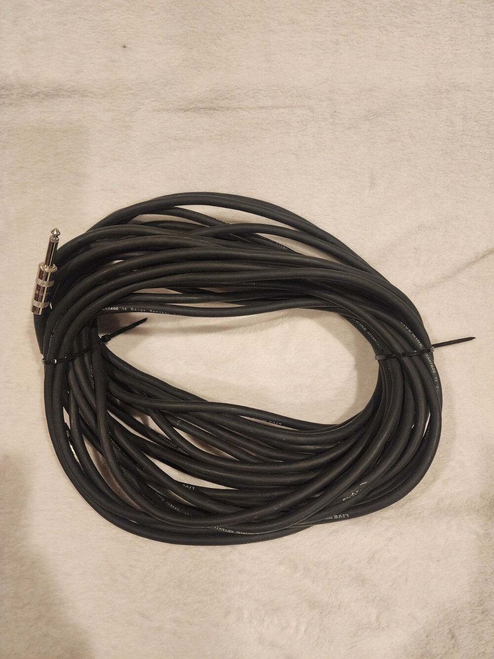 Livewire Advantage 14g Speaker Cable 1/4" to 1/4" 50 ft. Black